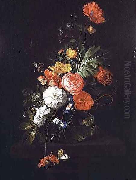 Still Life of Flowers Oil Painting by David Cornelisz. de Heem