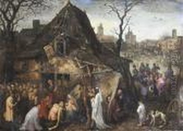 The Adoration Of The Magi Oil Painting by Jan Brueghel the Younger