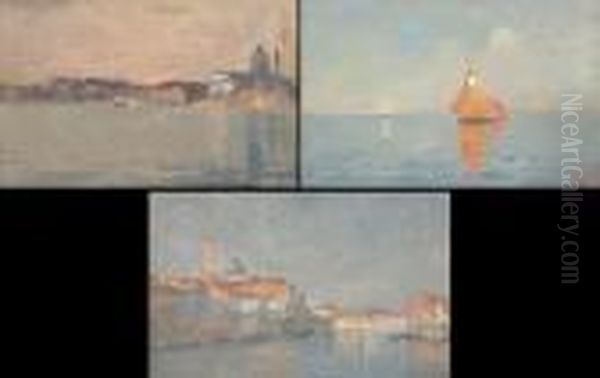 Venezia Oil Painting by Emanuele Brugnoli