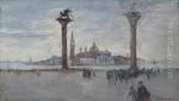 Venezia Oil Painting by Emanuele Brugnoli