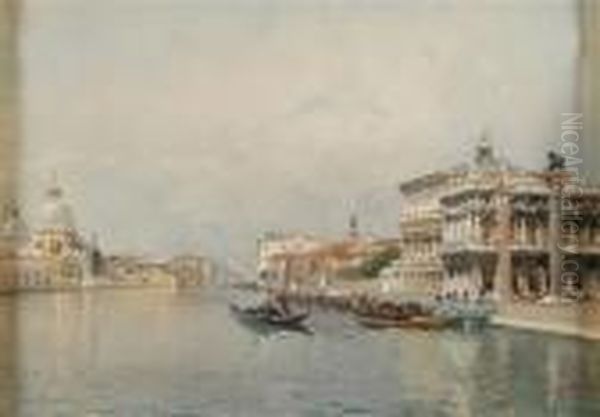 Venezia Oil Painting by Emanuele Brugnoli