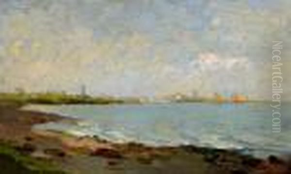 Kustenlandschaft Oil Painting by Emanuele Brugnoli