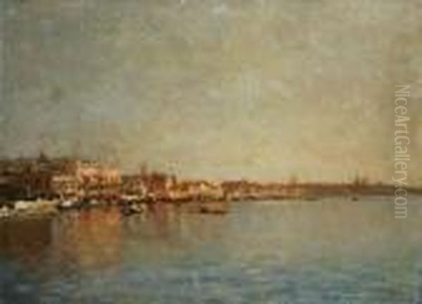 Veduta Di Venezia Oil Painting by Emanuele Brugnoli