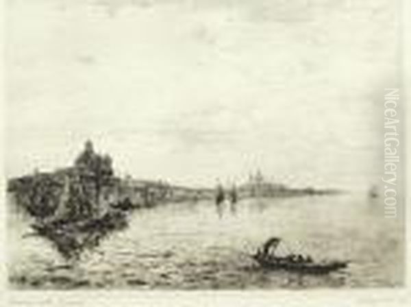 Canale Della Giudecca Oil Painting by Emanuele Brugnoli