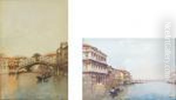 Venezia Oil Painting by Emanuele Brugnoli