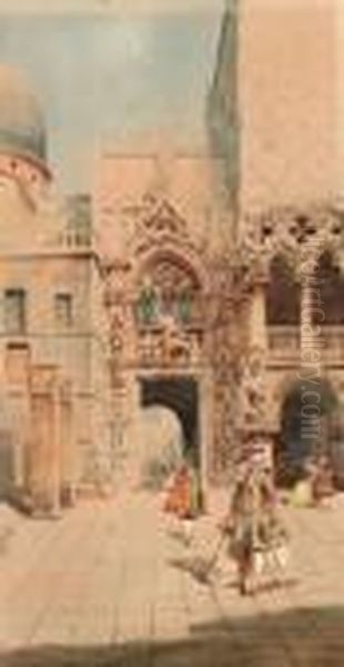 In Costume Oil Painting by Emanuele Brugnoli