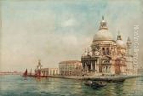 Santa Maria Della Salute Oil Painting by Emanuele Brugnoli