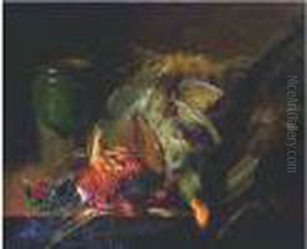 Faisan Et Perdrix Oil Painting by Alphonse de Neuville