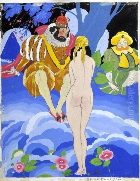 La Belle Offerte Oil Painting by Umberto Brunelleschi