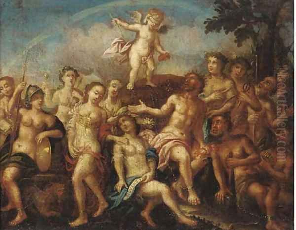 An Allegory of Love Triumphant over the Gods Oil Painting by Joseph the Younger Heintz