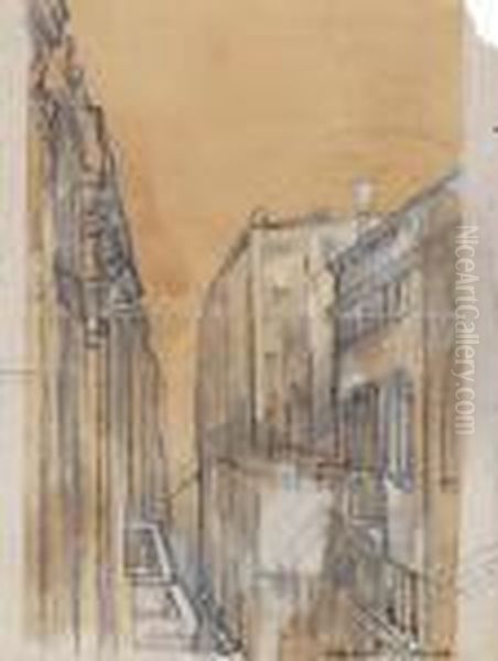 Venezia Oil Painting by Anselmo Bucci