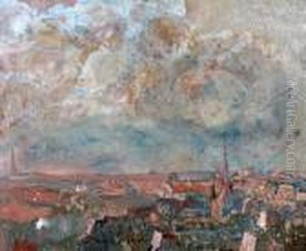 Dalle Torri Di Notre Dame Oil Painting by Anselmo Bucci