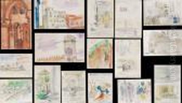 Soggetti Vari Oil Painting by Anselmo Bucci