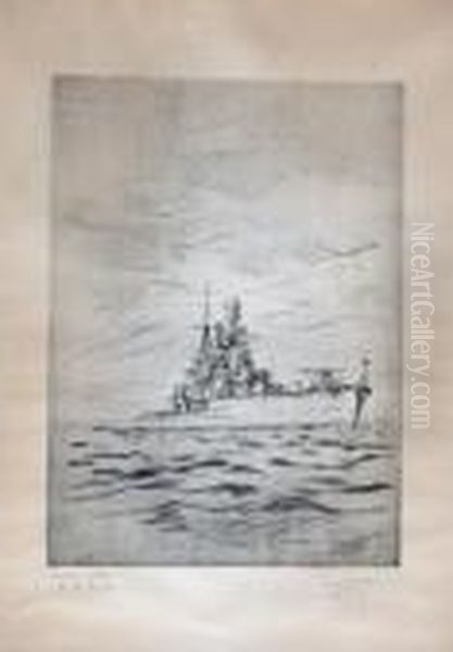 Guerra N. Gorizia Oil Painting by Anselmo Bucci