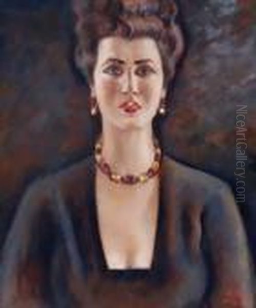 Figura Di Donna Oil Painting by Anselmo Bucci