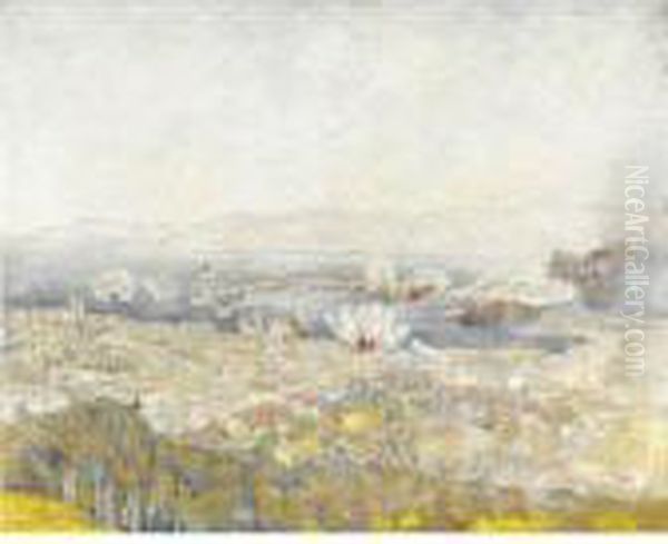 Messina Oil Painting by Anselmo Bucci