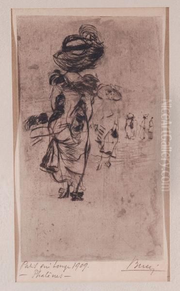 Parigi Qui Longe Oil Painting by Anselmo Bucci