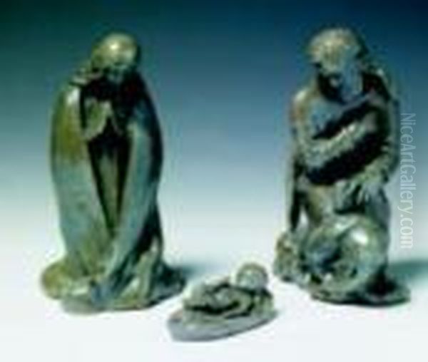 La Nativita - 1949 Oil Painting by Anselmo Bucci