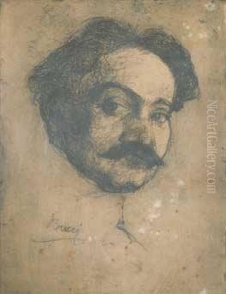 Ritratto Maschile Oil Painting by Anselmo Bucci