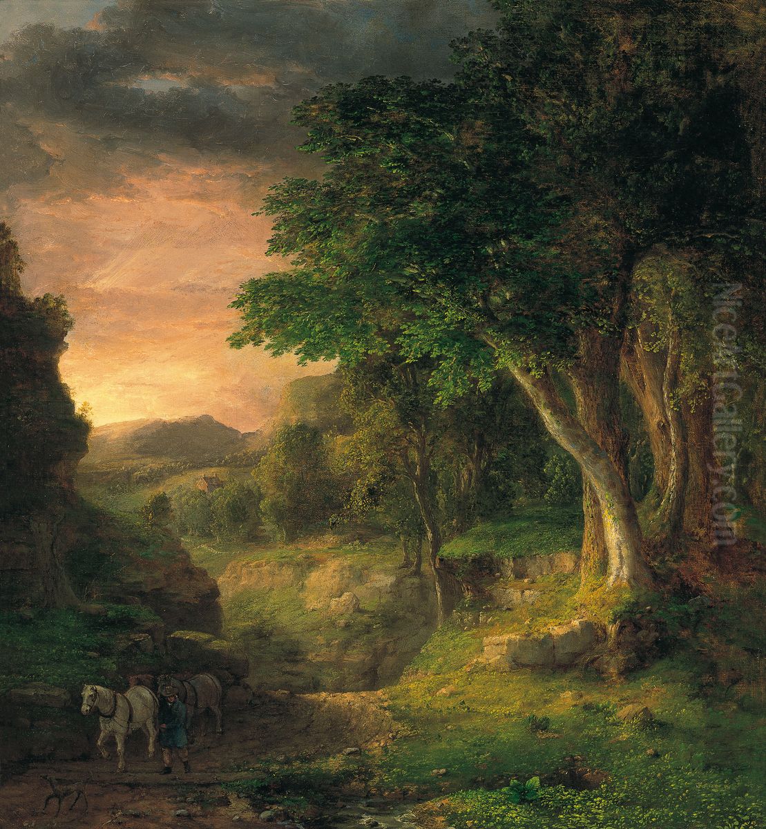 In The Berkshires Oil Painting by George Inness