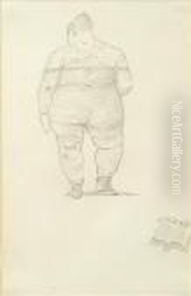 A Bathing Beauty Oil Painting by Sir Edward Coley Burne-Jones