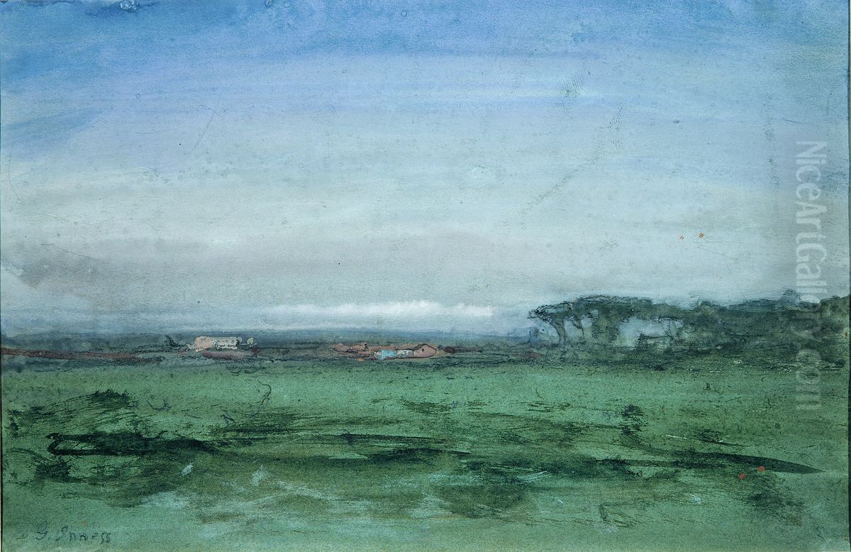 Across The Campagna Oil Painting by George Inness