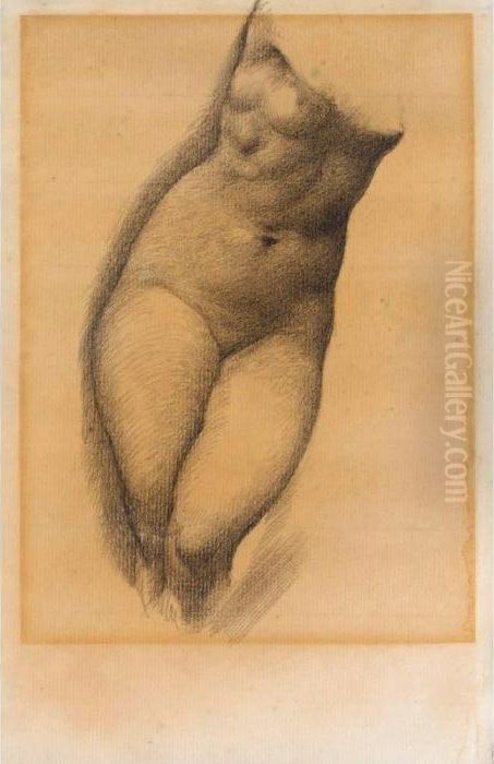 Study For The Figure Of Phyllis 
In 'the Tree Of Forgiveness; Study For A Female Slave In 'the Car Of 
Love' Oil Painting by Sir Edward Coley Burne-Jones