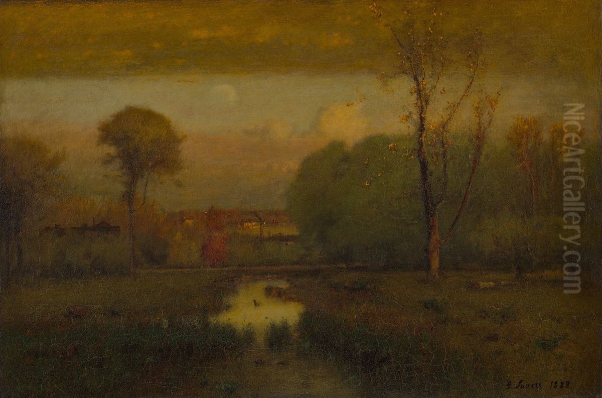 Autumn Gold Oil Painting by George Inness