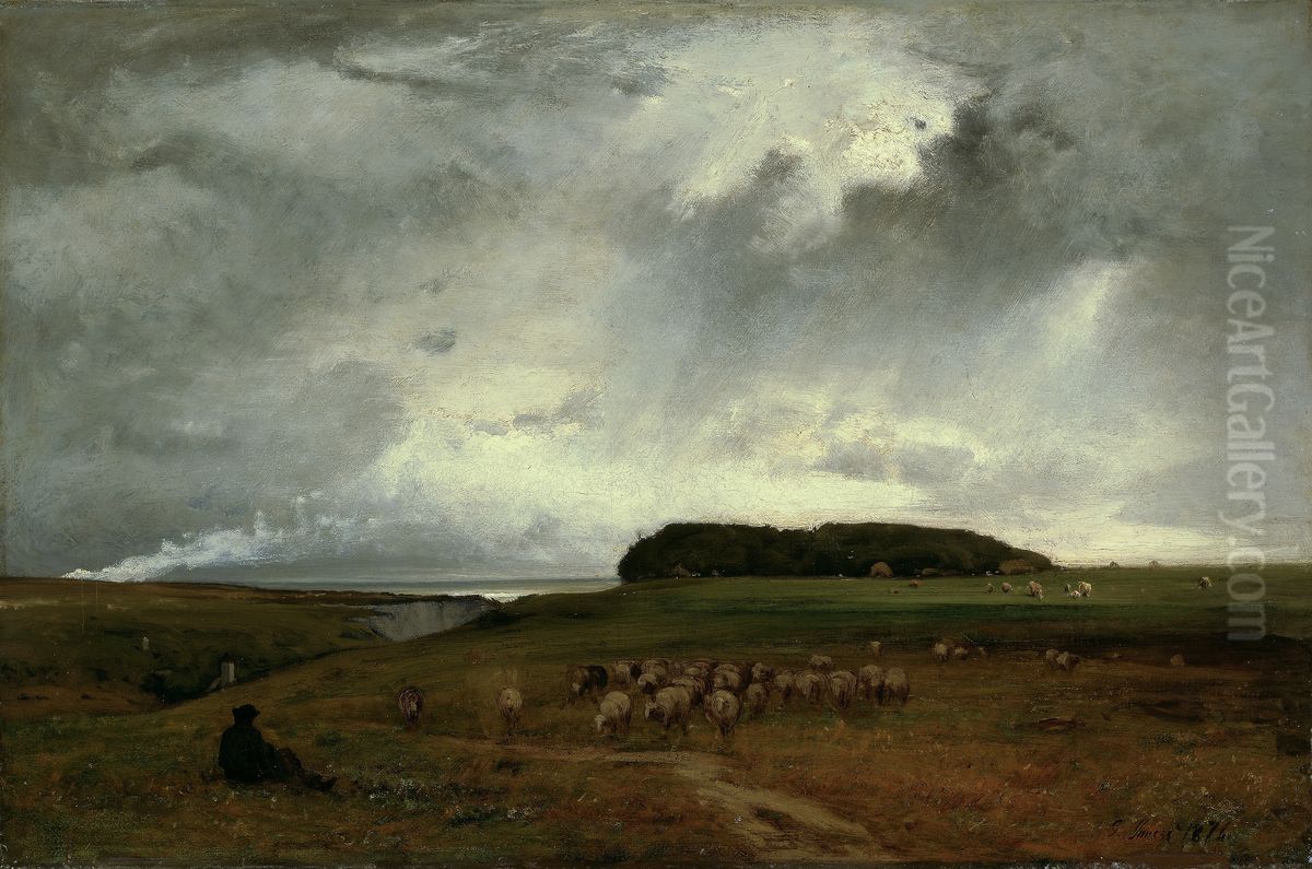 The Storm Oil Painting by George Inness
