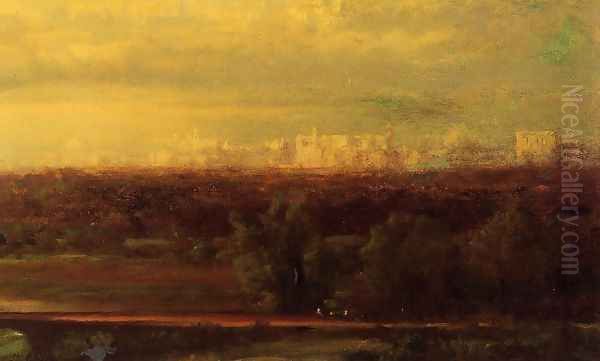 Visionary Landscape Oil Painting by George Inness