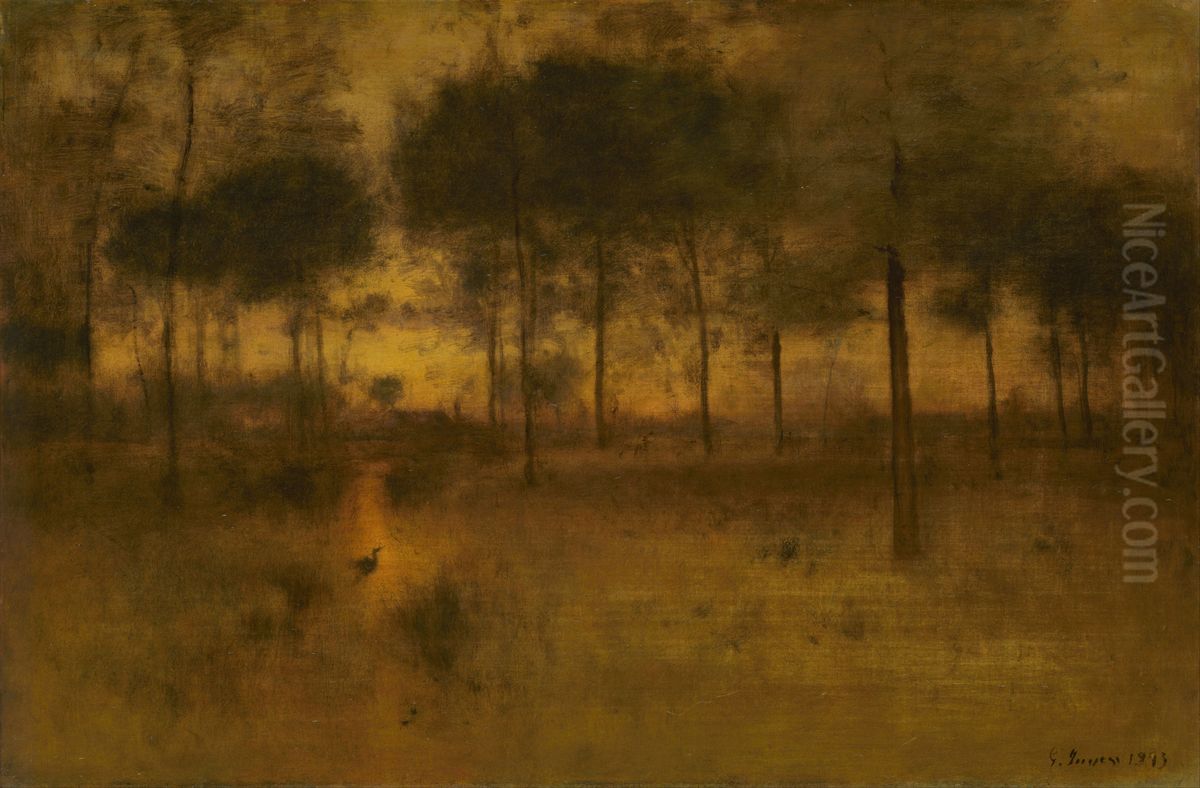 The Home of the Heron Oil Painting by George Inness