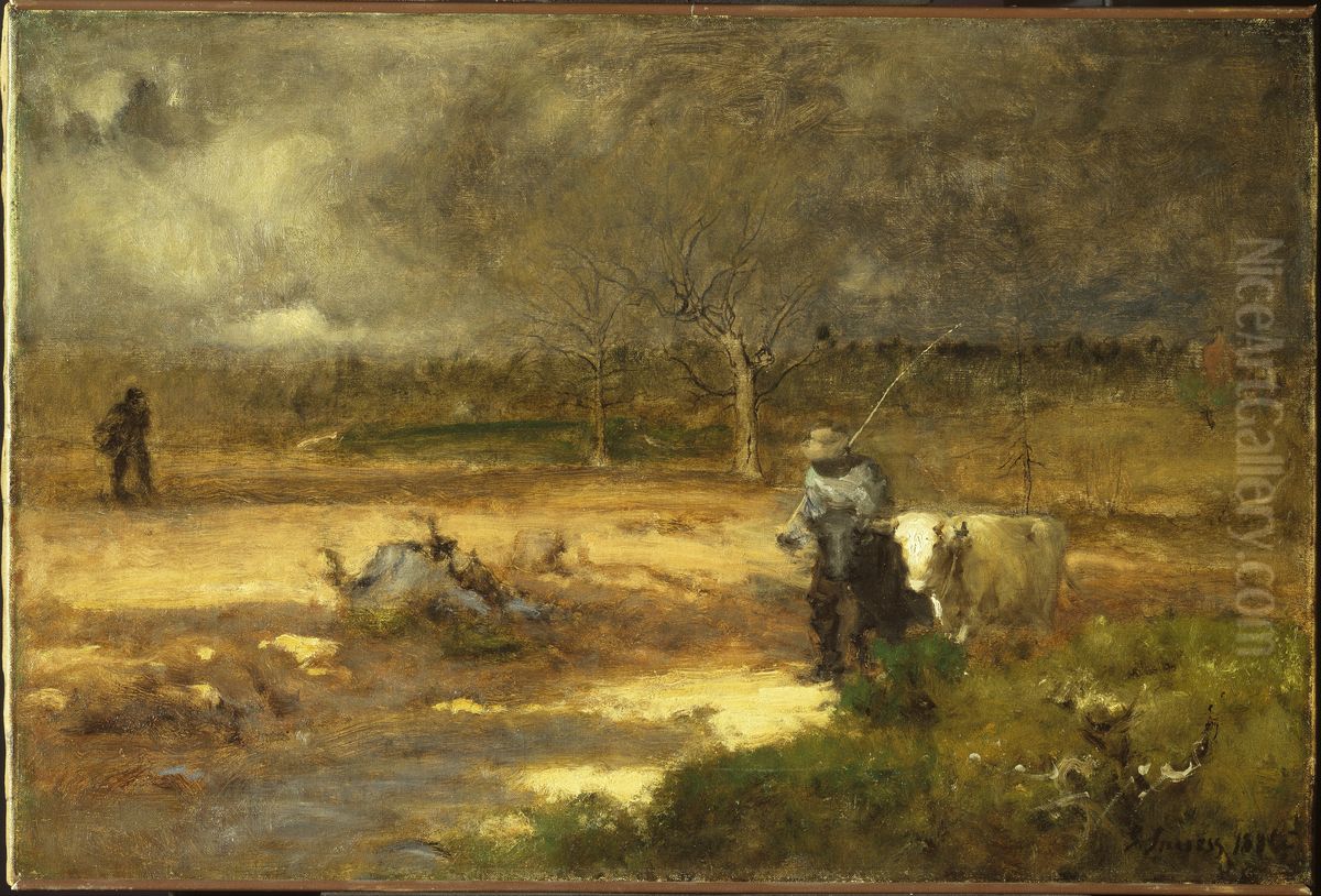 Homeward Oil Painting by George Inness