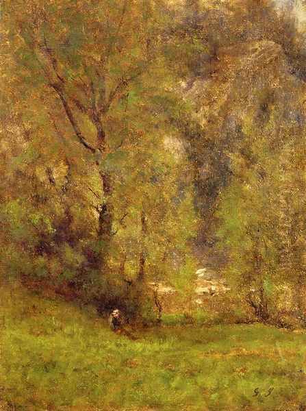 Near the Delaware Water Gap Oil Painting by George Inness