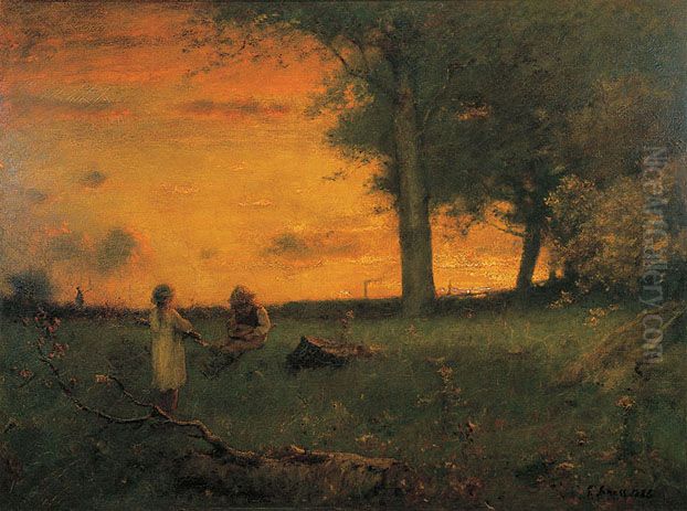 Sunset at Montclair Oil Painting by George Inness