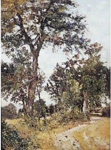 Chemin En Foret Oil Painting by Louis Alexandre Cabie