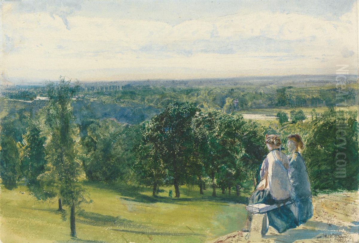 In Richmond Park Oil Painting by John William Inchbold