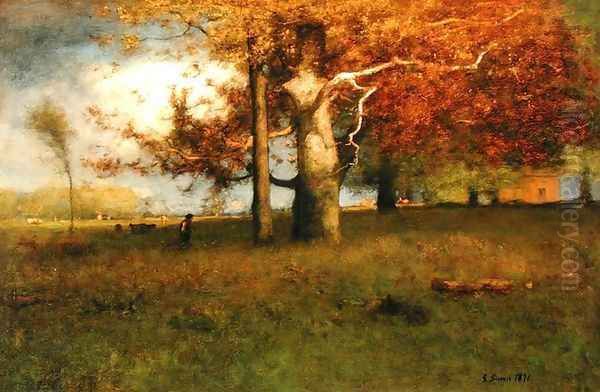 Early Autumn Montclair Oil Painting by George Inness Jnr.