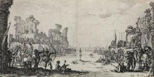 Le Martyre De St 
Sebastien Oil Painting by Jacques Callot