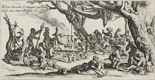 Les Bohemiens Oil Painting by Jacques Callot