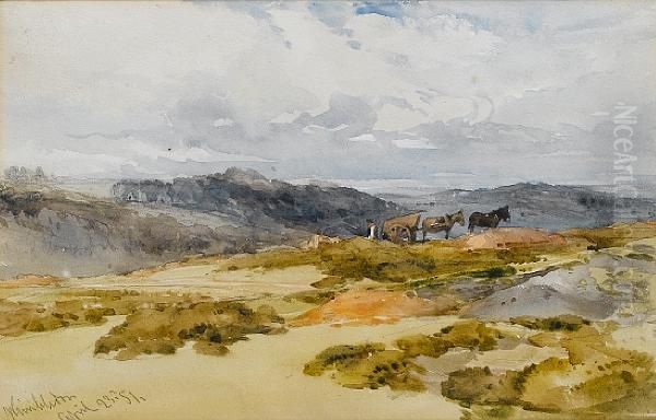 Wimbledon Common Oil Painting by William Callow