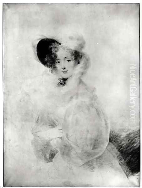 Charlotte Louise Eleonore Adelaide d Osmond Countess de Boigne 1781-1866 Oil Painting by Jean-Baptiste Isabey