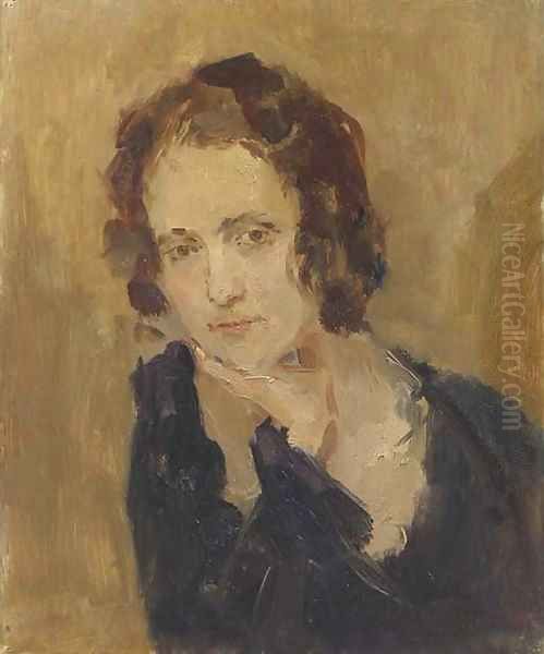 Portrait of Laura Asselin Oil Painting by Isaac Lazarus Israels