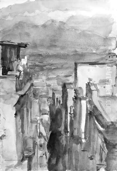 A view of a town, Morocco Oil Painting by Isaac Lazarus Israels