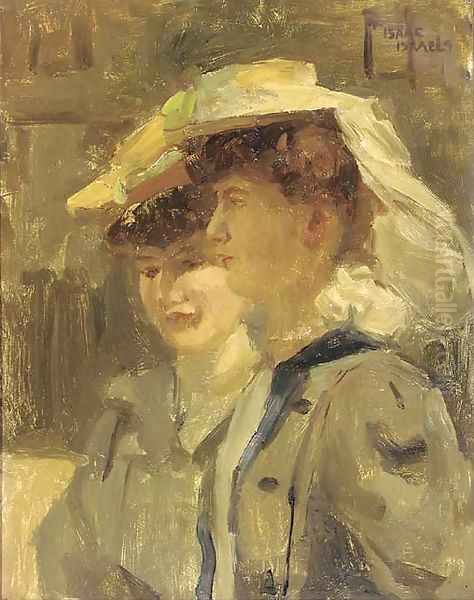 Deux Parisiennes Oil Painting by Isaac Lazarus Israels