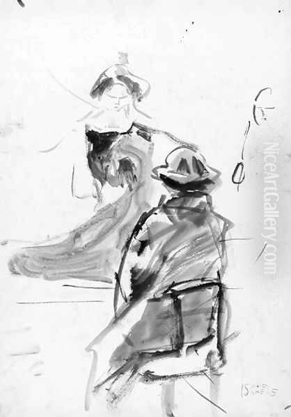 Elegant ladies Oil Painting by Isaac Lazarus Israels