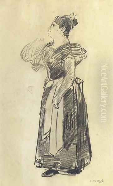 The evening-dress Oil Painting by Isaac Lazarus Israels