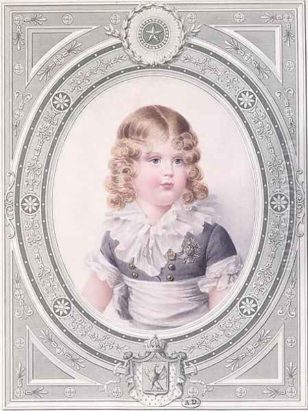 Portrait of the King of Rome Napoleon II 1811-32 Oil Painting by Jean-Baptiste Isabey