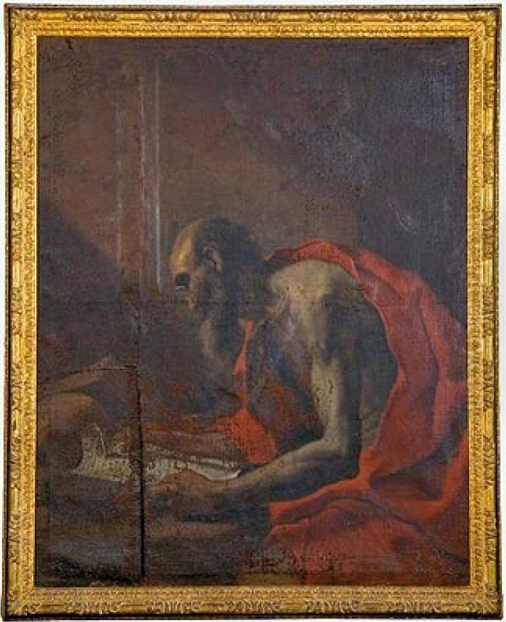 San Jeronimo En Su Estudio Oil Painting by Simone Cantarini (Pesarese)