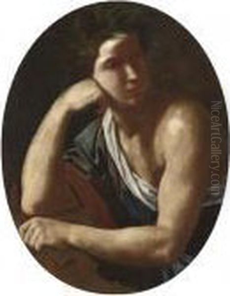 Allegoria Della Musica Oil Painting by Simone Cantarini (Pesarese)