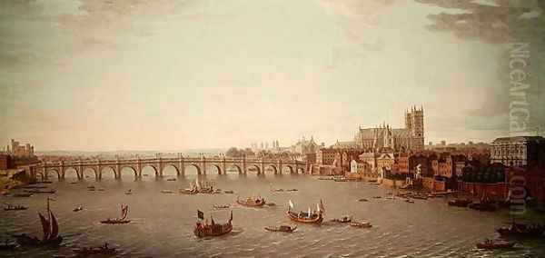 Westminster Oil Painting by Antonio Joli